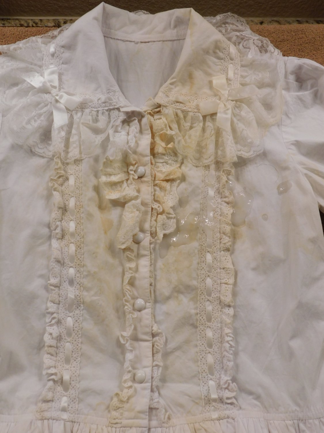 Blouse Bukkake 01 (White Blouse Cum Rag) #AV7ycf8A