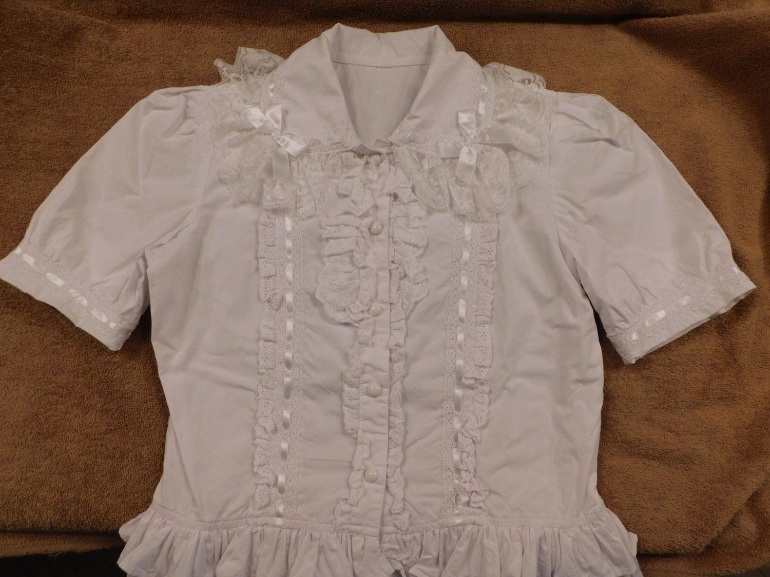 Blouse Bukkake 01 (White Blouse Cum Rag) #CfELLUOs